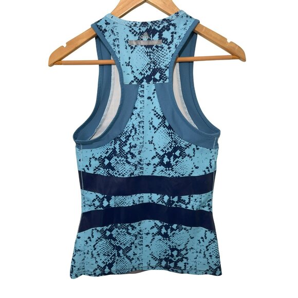 Adidas x Stella McCartney Climalite Techfit Run Tank Blue Womens Medium‎ - Picture 3 of 6